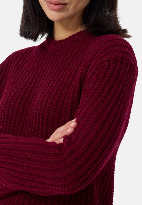 Actual product image Cash-Mere Grobgestrickter Wolle Kaschmir Rundhals Pullover (M)