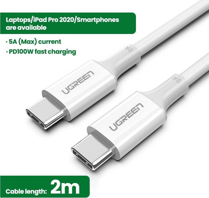 Produktbild Ugreen USB C – USB C (2 m, USB 2.0)