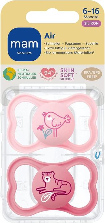 Actual product image MAM Air silicone dummy, 2 pieces, 6-16 months (2 x, 6 - 16 M.)