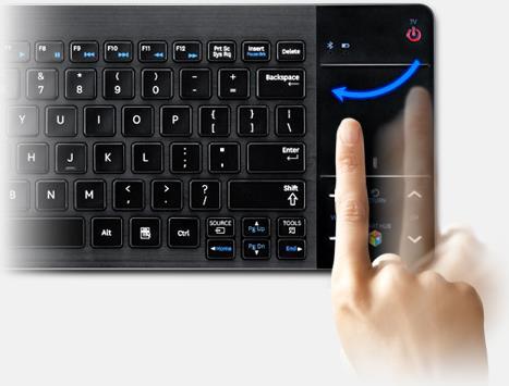 Image du produit Samsung VG-KBD1000/ZG, bluetooth Tastatur, für SmartTV's und Mobilegeräte, DE-Layout