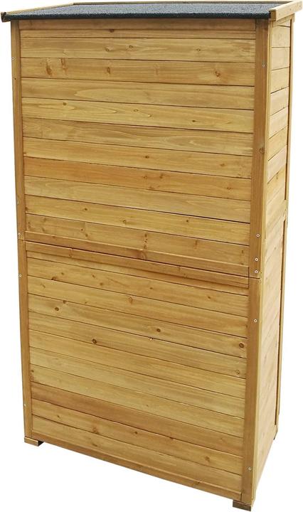 Immagine prodotto Wiltec Casetta da giardino Porta a doghe Legno di abete rosso Tetto in bitume 870x465x1600mm Casetta da