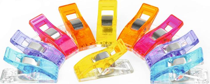 Produktbild Clover Stoffklammern "Wonder Clips", 10 Stk, farbig sortiert