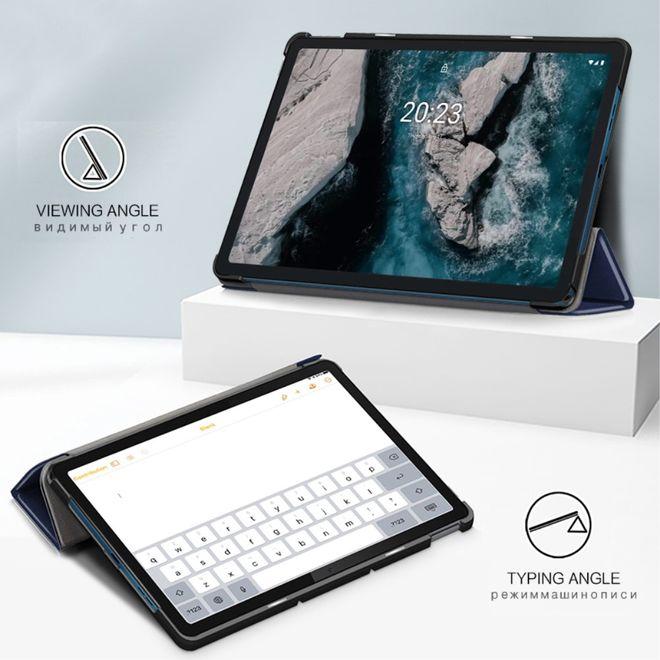 Produktbild MU Classic Dreifach faltbare Leder Hülle (Wiko T20)