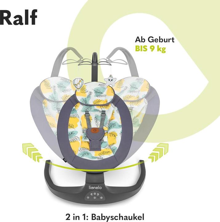 Immagine prodotto Lionelo 2-in-1 Babywippe Ralf