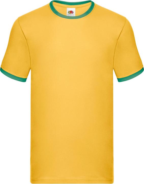 Actual product image Fruit of the Loom Mens Ringer Contrast T-Shirt (XL)