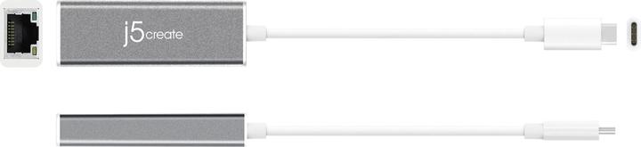 Produktbild j5Create USB-C To Gigabit Ethernet (USB-C, RJ45 (1x))