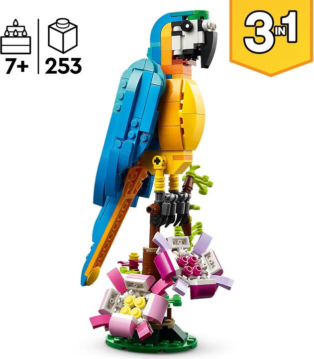 Actual product image LEGO 31136 Exotic parrot (31136, LEGO Creator 3-in-1)