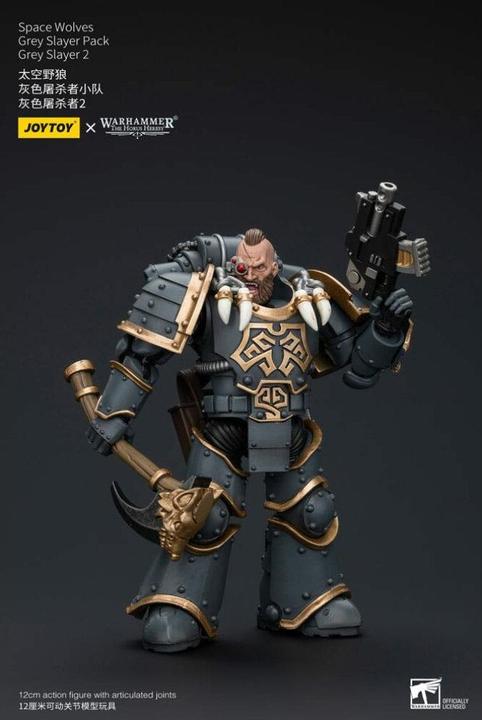 Image du produit Joy Toy Warhammer The Horus Heresy Figurine 1/18 Space Wolves Grey Slayer Pack Grey Slayer 2 12 cm