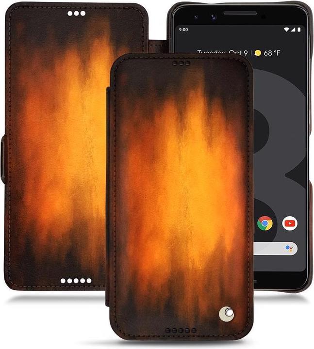 Productafbeelding Noreve Lederen omslag horizontaal (Google Pixel 3 XL)