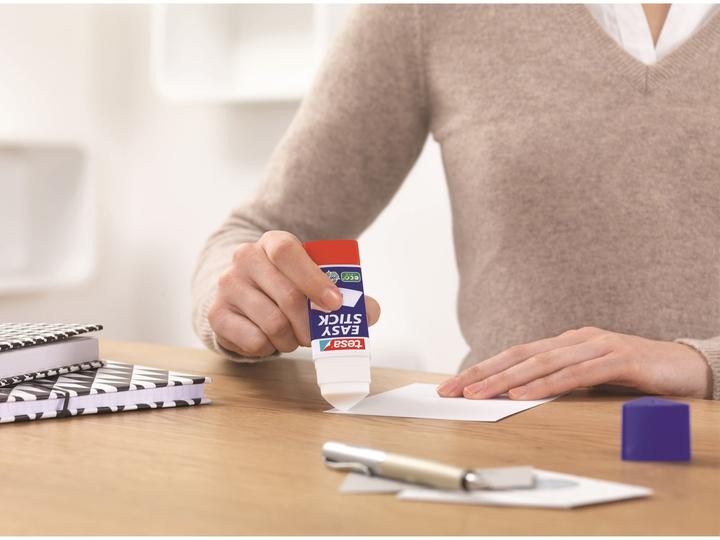 Actual product image tesa EASY STICK ecoLogo glue stick, triangular, odourless glue stick for paper / cardboard