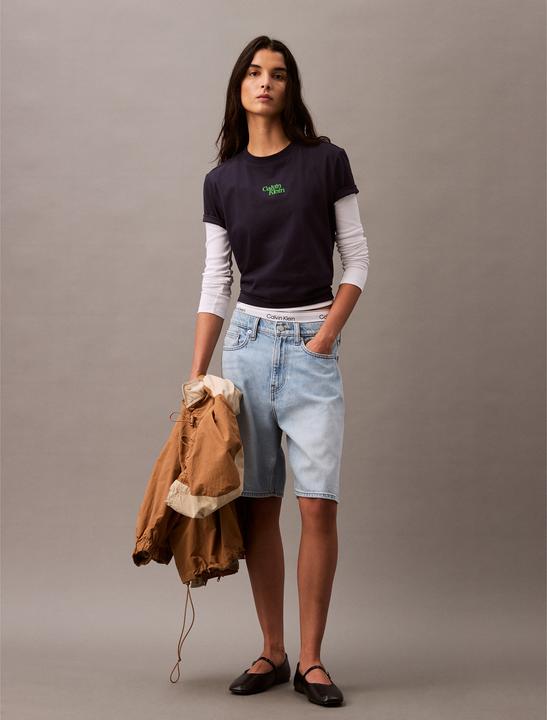 Produktbild Calvin Klein Jeans Ss Flocked Logo Cn Tee (L)