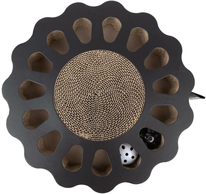 Actual product image District 70 Cat toy Sunny Black play board, 32 x 32 x 6 cm (Cat scratching toy)