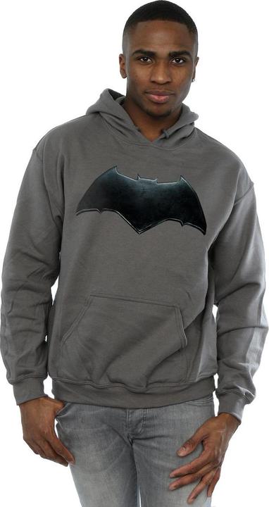 Actual product image Mens Justice League Movie Batman Emblem Hoodie (M)