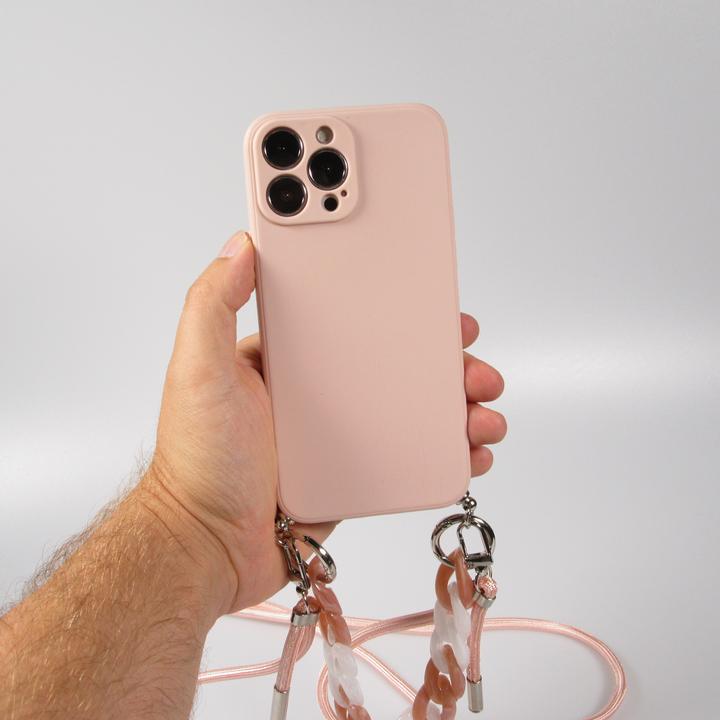 Image du produit PhoneLook Coque Gel silicone avec corde collier & chaîne de pierre décorative (Apple iPhone 13 Pro Max)