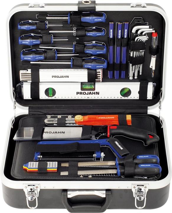 Produktbild Projahn Proficraft Werkzeugkoffer SCHREINER mit Inhalt 92 Teile 2 Schlässer 8684 (92 Teile)