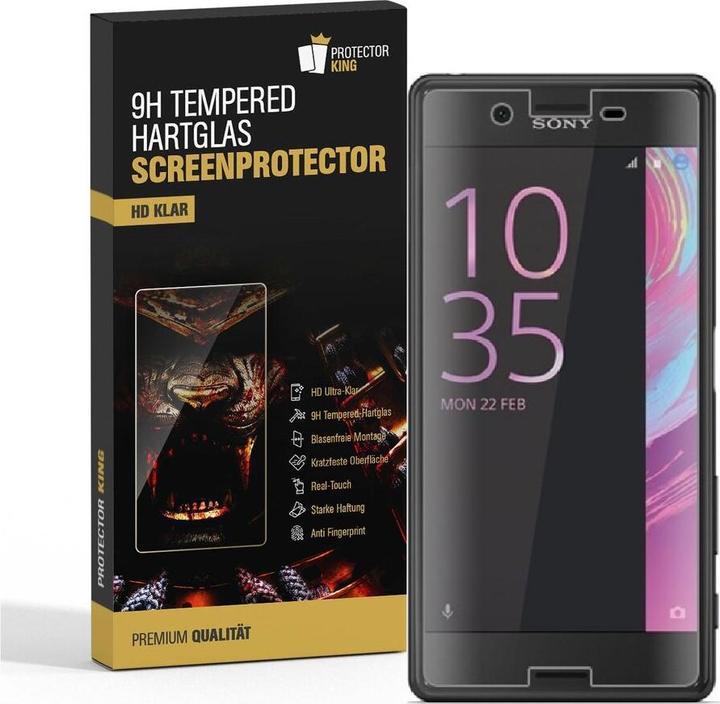 Actual product image Protectorking 3x real tempered 9H armoured glass 3D CLEAR (1 Piece, Sony Xperia X)