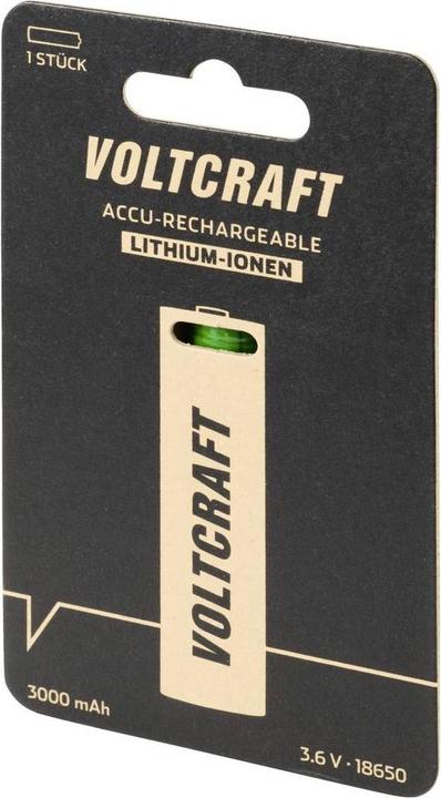 Produktbild Voltcraft VC-Li 3,6-3000 Spezial-Akku 18650 Li-Ion 3.6 V 3000 mAh (3.60 V, 3000 mAh)