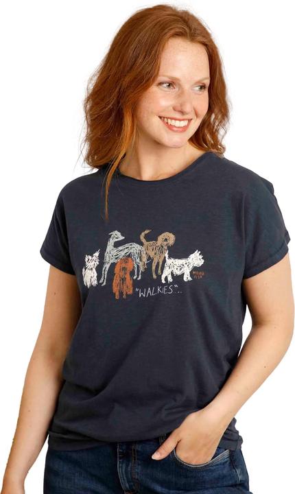 Actual product image Weird Fish Womens/Ladies Walkies Slub Organic T-Shirt (44 D)