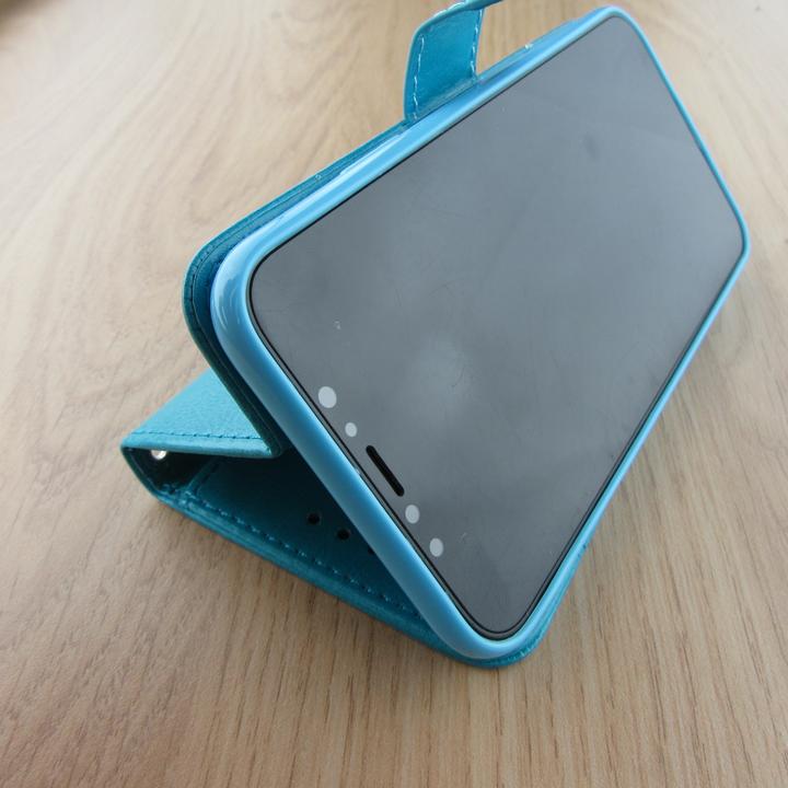 Actual product image PhoneLook Coque Premium Flip Turquoise (Apple iPhone X)