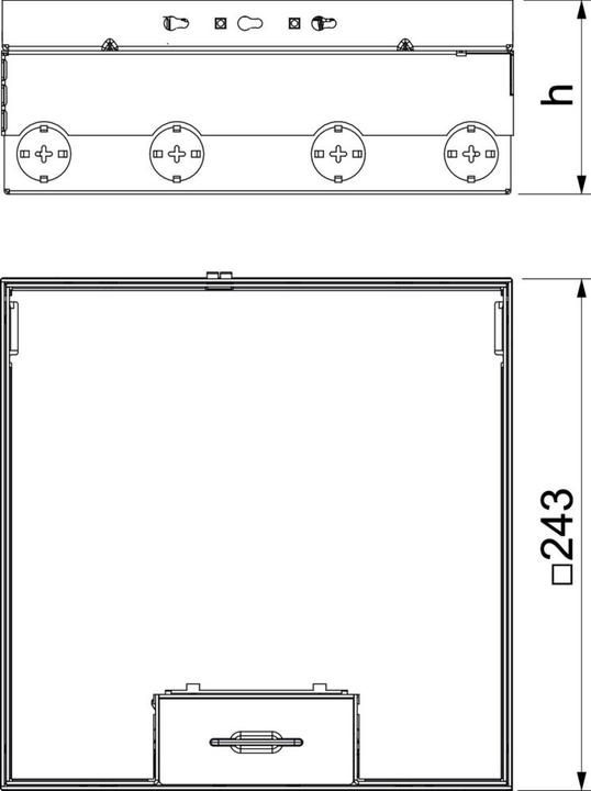 Immagine prodotto OBO Bettermann Vertr Vasca da pavimento completa 2x2-f.VDE-presa UDHO (2 x)