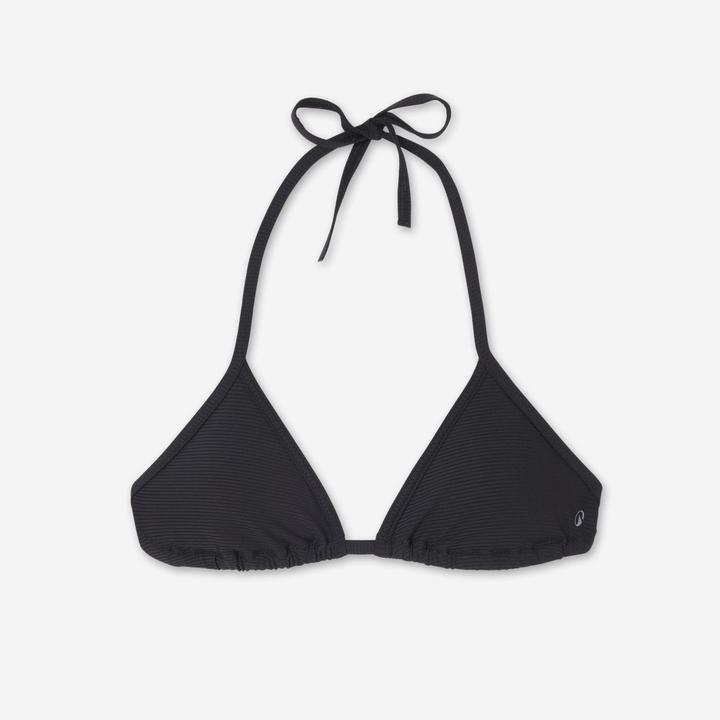 Actual product image Olaian Bikini-Oberteil Damen Triangel strukturiert Mae schwarz (40, 42)