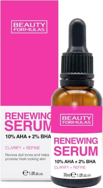 Actual product image Beauty Formulas Renewing Serum 10% Aha + 2% Bha Renewing Serum 30Ml (30 ml)