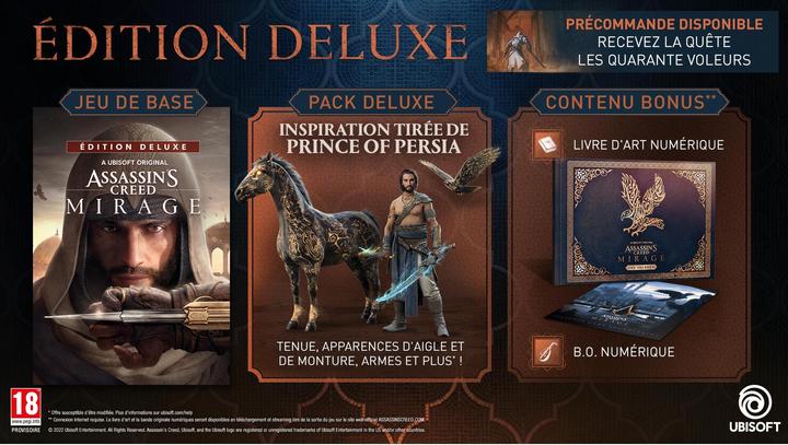 Image du produit Ubisoft Assassin's Creed Mirage - Deluxe Edition (PS4, DE, IT, FR)