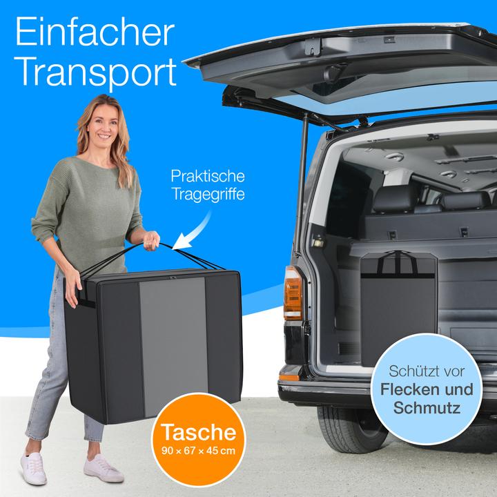 Immagine prodotto Bestschlaf Materasso pieghevole con copertura e borsa per il trasporto (90 x 200 cm, Nucleo di schiuma)