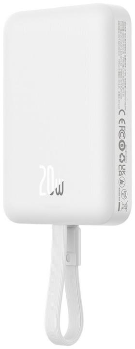 Actual product image Baseus Powerbank Magnetic Mini 10000mAh 20W MagSafe (white) (10000 mAh, 20 W, 20 Wh)