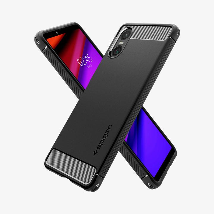 Immagine prodotto Spigen Custodia Rugged Armor per Sony Xperia 10 VI - nero opaco (Sony Xperia 10 VI)