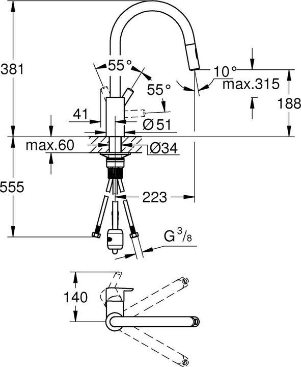 Produktbild Grohe Spültischarmatur Feel