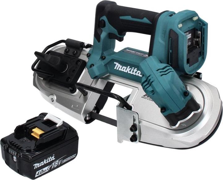 Produktbild Makita DPB 183 M1 Akku Bandsäge 18 V 66 mm Brushless + 1x Akku 4,0 Ah - ohne Ladegerät