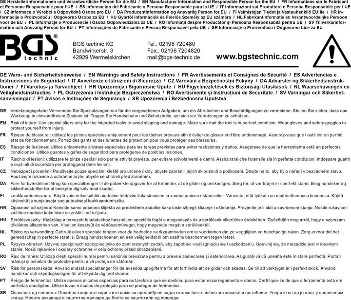 Image du produit BGS Pince à poinçonner revolver (282 mm)