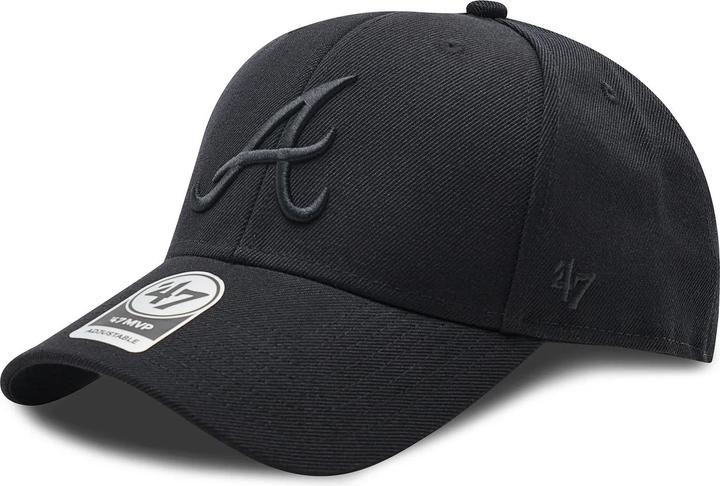 Actual product image 47 Brand MLB black Atlanta Braves MVP Snapback OSFA (One size)