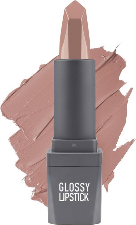 Actual product image Alix Avien Glossy Lipstick Nude 302 (BROWN NUDE)