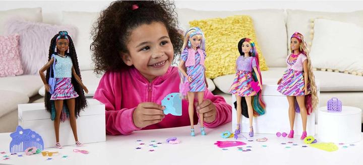 Actual product image Barbie Totally Hair doll in heart look, Petite, 21.6 cm long hair, 15 accessories, from 3 years old