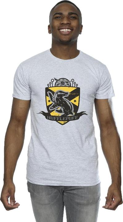 Actual product image Mens Hufflepuff Chest Badge T-Shirt (4XL)