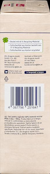 Actual product image dm Profissimo Staubsaugerbeutel PR 20 (4 x)