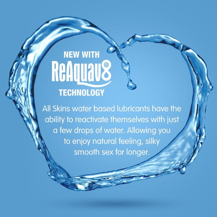Actual product image Skins Aqua" Natural Intimacy 130ml reactivatable water-based lubricant gel (130 ml)