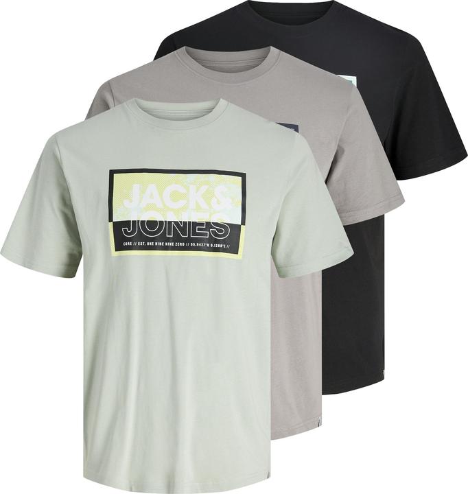 Jack & Jones 3er-pack Logo Rundhalsausschnitt T-shirt T-shirt