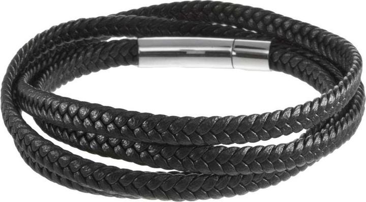 Image du produit Bijouteria Lederarmband (20 cm, Acier inoxydable, Similicuir, Cuir)