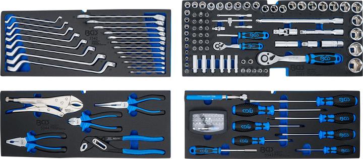 Produktbild BGS Metall-Werkzeugkoffer 3 Schubladen mit 143 Werkzeugen (3312 Teile)
