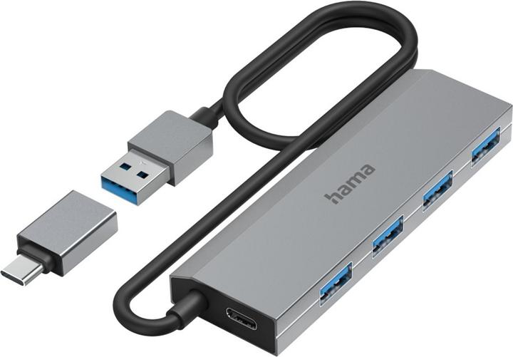 Hama USB Hub (USB-C, 4 Porti)