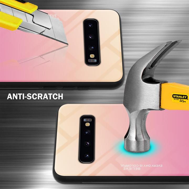 Actual product image Cadorabo TPU 2 colors glass cover (Samsung Galaxy S10+)