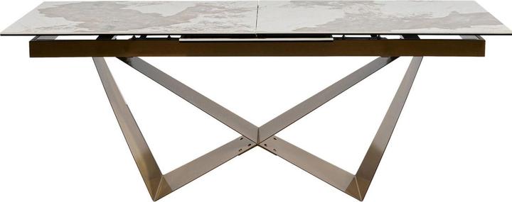 Image du produit Kare Design Table à rallonges Connesso Brass 200(+60)x100cm