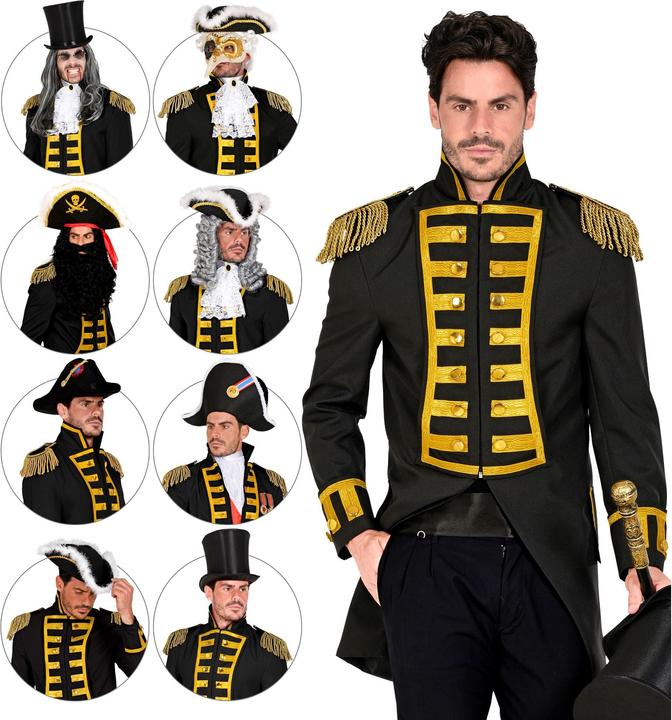 Actual product image Widmann Schwarze Gardeuniform / Paradefrack für Herren (L)