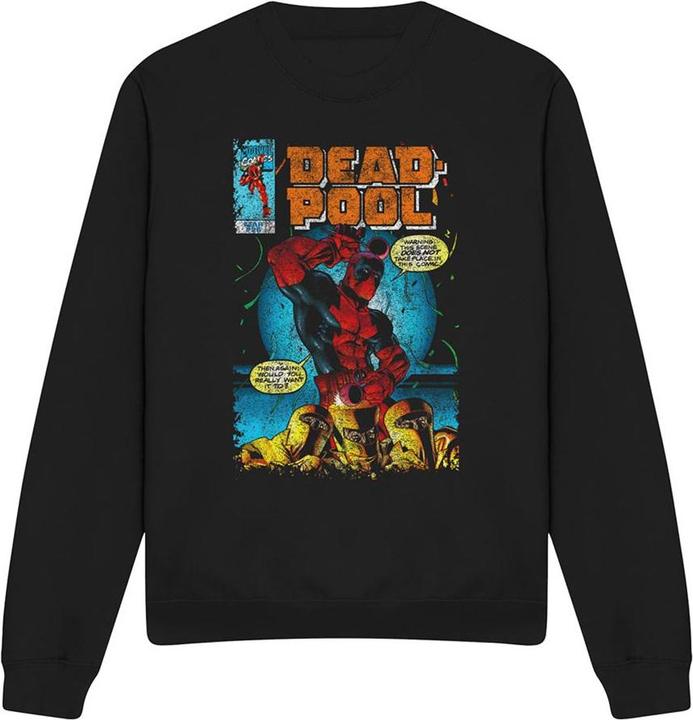 Actual product image Deadpool Unisex Adult Would You Want It Comic Cover Sweatshirt (XL)