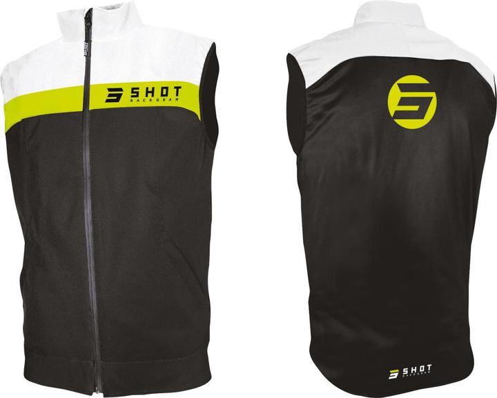 Produktbild Shot BODYWARMER TEAM Gilet schwarz-neon gelb XL (XL)