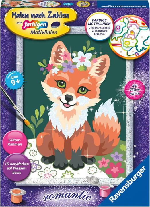 Immagine prodotto Ravensburger Pittura per numeri 23765 - Volpe fiorita - Bambini dai 9 anni in su