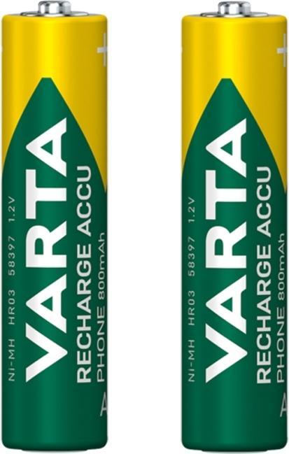 Actual product image Varta Recharge Accu Phone (2 pcs., AAA, 800 mAh)